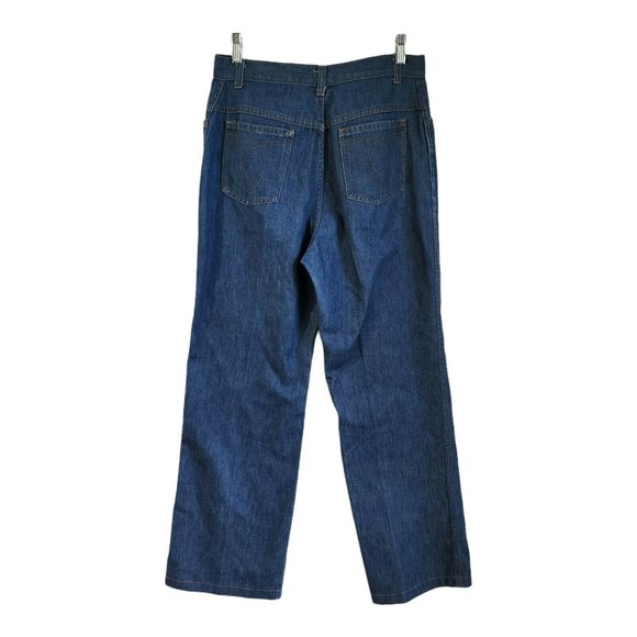 Vintage 1970's Women's Sears Jeans That Fit Size 16 31x29 High Waist Mom Jeans - Picture 2 of 12